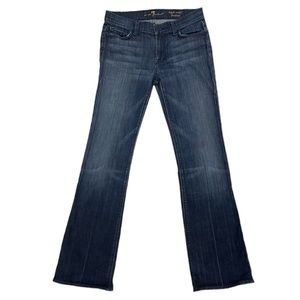 7 For All Mankind High Waist Bootcut Jeans Dark Wash Denim Pants Size 29